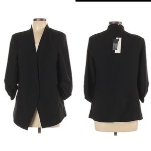NWT Rachel Zoe Large Blazer Rouched Sleeves